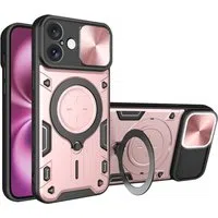 Custodia per Apple iPhone 16 Plus, Techsuit, CamGuard Pro, Rosa Oro — 3