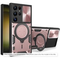 Techsuit Custodia per Samsung Galaxy Z Flip8 F776, Techsuit, CamGuard Pro, Rosa Dorato — 2