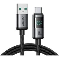 Cavo Dati e Ricarica USB-A - USB-C Joyroom S-A16 Pro Prism Display, 66W, 1.2m, Nero — 3