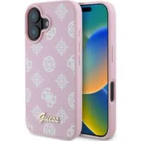 Custodia MagSafe per Apple iPhone 16, Guess, Peony Script, Rosa — 3