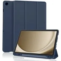 Custodia per Samsung Galaxy Tab A11+ / Tab A9+, Techsuit, Flex Trifold, Blu Navy — 3