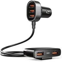 Caricabatterie Auto Joyroom JR-CL03, 21W, 2.1A, 5 x USB-A, Nero — 3