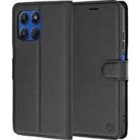 Custodia per Motorola Moto G47 / G37 Power / G37, Techsuit, Leather Folio, Nera — 3