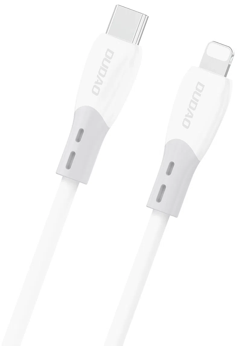Cavo Dati e Ricarica USB-C - Lightning Dudao L25SX, 30W, 1m, Bianco — 2