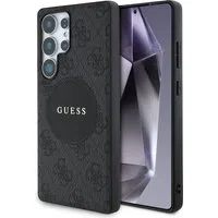 Custodia MagSafe per Samsung Galaxy S25 Ultra S938, Guess, 4G Circle Classic Logo, Nera — 3