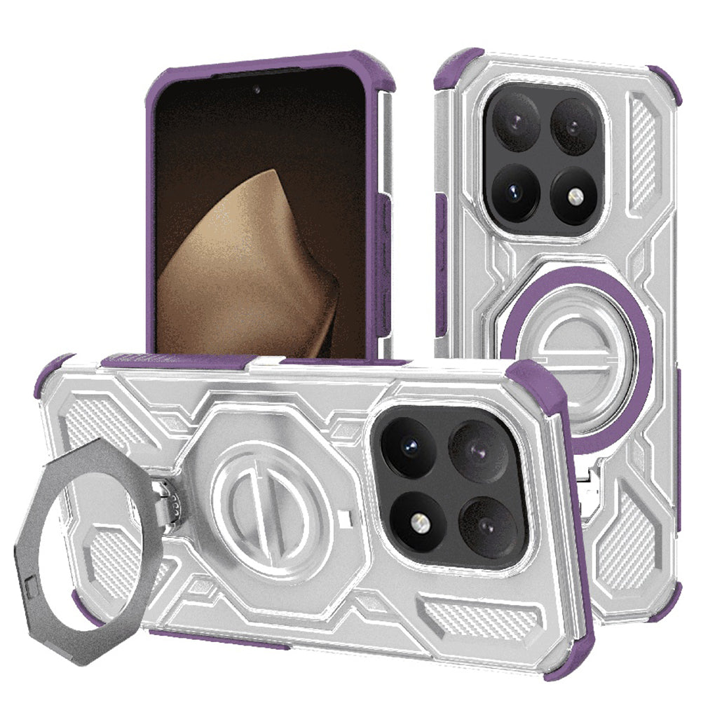 Techsuit Custodia per Xiaomi 15T, Techsuit, Carbon Shield Pro, Viola