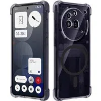 Custodia MagSafe per Nothing Phone (3a) Pro, Techsuit, Shockproof Clear, Fumo — 3