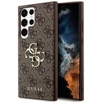 Custodia per Samsung Galaxy S24 Ultra S928, Guess, 4G Big Logo, Marrone — 3