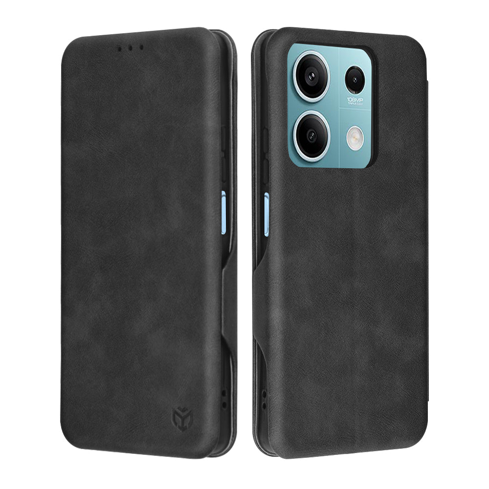 Custodia per Xiaomi Redmi Note 13 5G, Techsuit, Safe Wallet Plus, Nera