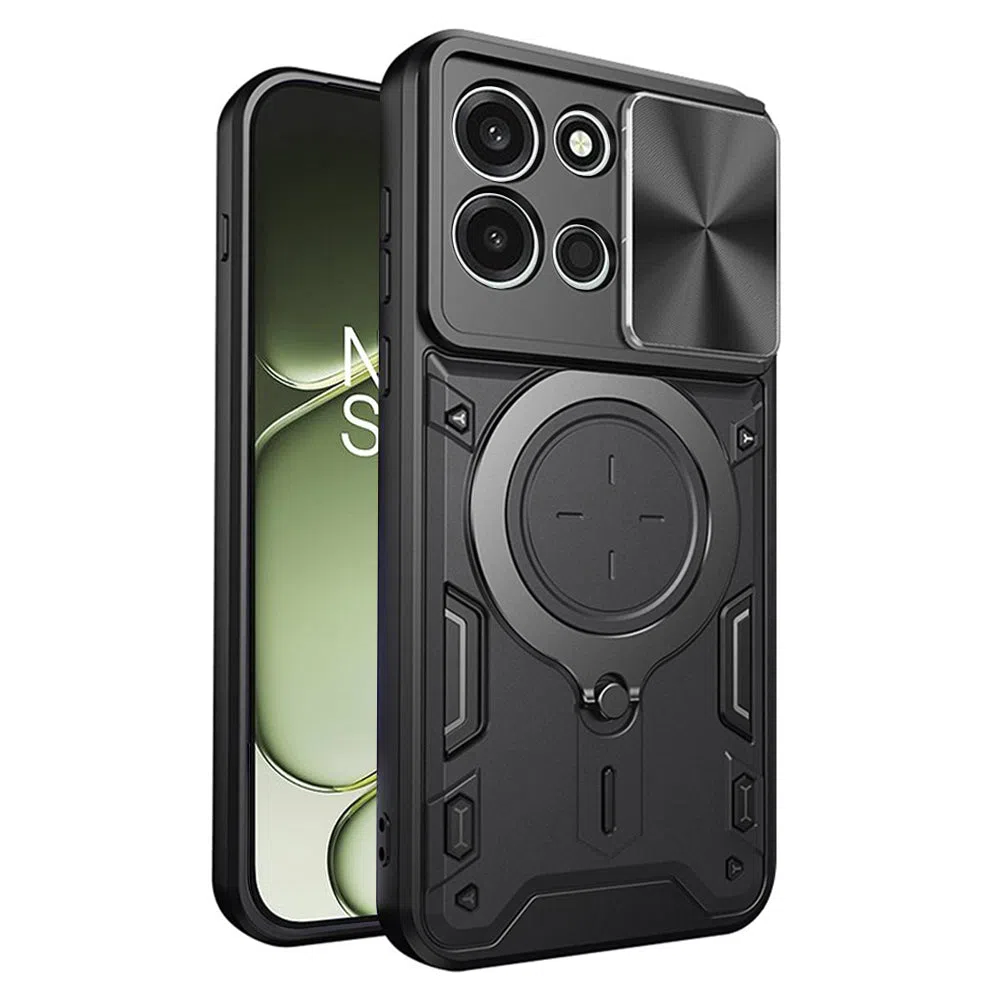 Custodia per OnePlus Nord 6, Techsuit, CamGuard Pro, Nera — 2