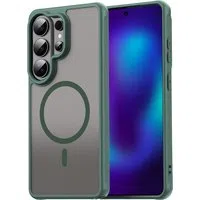 Custodia MagSafe per Samsung Galaxy S26 Ultra S948, Techsuit, HaloFrost II, Verde — 3