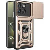 Custodia per Motorola Edge 70, Techsuit, CamShield, Dorata — 3