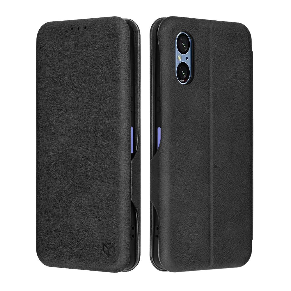 Techsuit Custodia per Sony Xperia 5 VI, Techsuit, Safe Wallet Plus, Nera