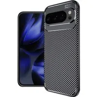 Custodia per Google Pixel 10 Pro XL, Techsuit, CarbonFiber, Nera — 3