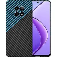 Custodia per Realme 12x / 12, Techsuit, Carbonite FiberShell, Nero Bleu — 3