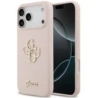 Custodia per Apple iPhone 17 Pro Max, Guess, Big 4G Script, Rosa Chiaro — 3