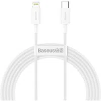 Cavo dati e ricarica USB-C - Lightning Baseus Serie Superior, 20W, 2m, bianco CATLYS-C02 — 3