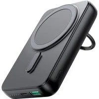 Batteria Esterna Wireless Joyroom JR-W050, 10000mAh, 20W, QC + PD + FQI, 1 x QI - 1 x USB-A - 1 x USB-C, Nera — 3