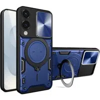 Custodia per Samsung Galaxy S25 Edge S937, Techsuit, CamGuard Pro, Blu — 3