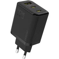 Caricabatterie Rete Dudao A29, 65W, 1 x USB-A - 2 x USB-C, Nero — 3