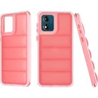 Custodia per Motorola Moto E13, Techsuit, Wave Shield, Rossa — 3
