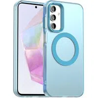 Custodia MagSafe per Samsung Galaxy A35 5G A356, Techsuit, CandyCase, Blu — 3