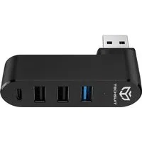 Hub USB Techsuit H17 SplitterNode, 4in1, Nero — 3