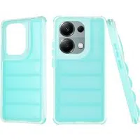 Custodia per Xiaomi Redmi Note 13 Pro 4G / Poco M6 Pro 4G, Techsuit, Wave Shield, Turchese — 3