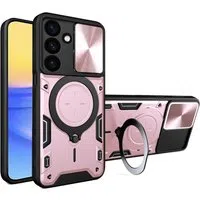 Custodia per Samsung Galaxy A16 5G A166 / A16 4G A165, Techsuit, CamGuard Pro, Rosa Dorato — 3