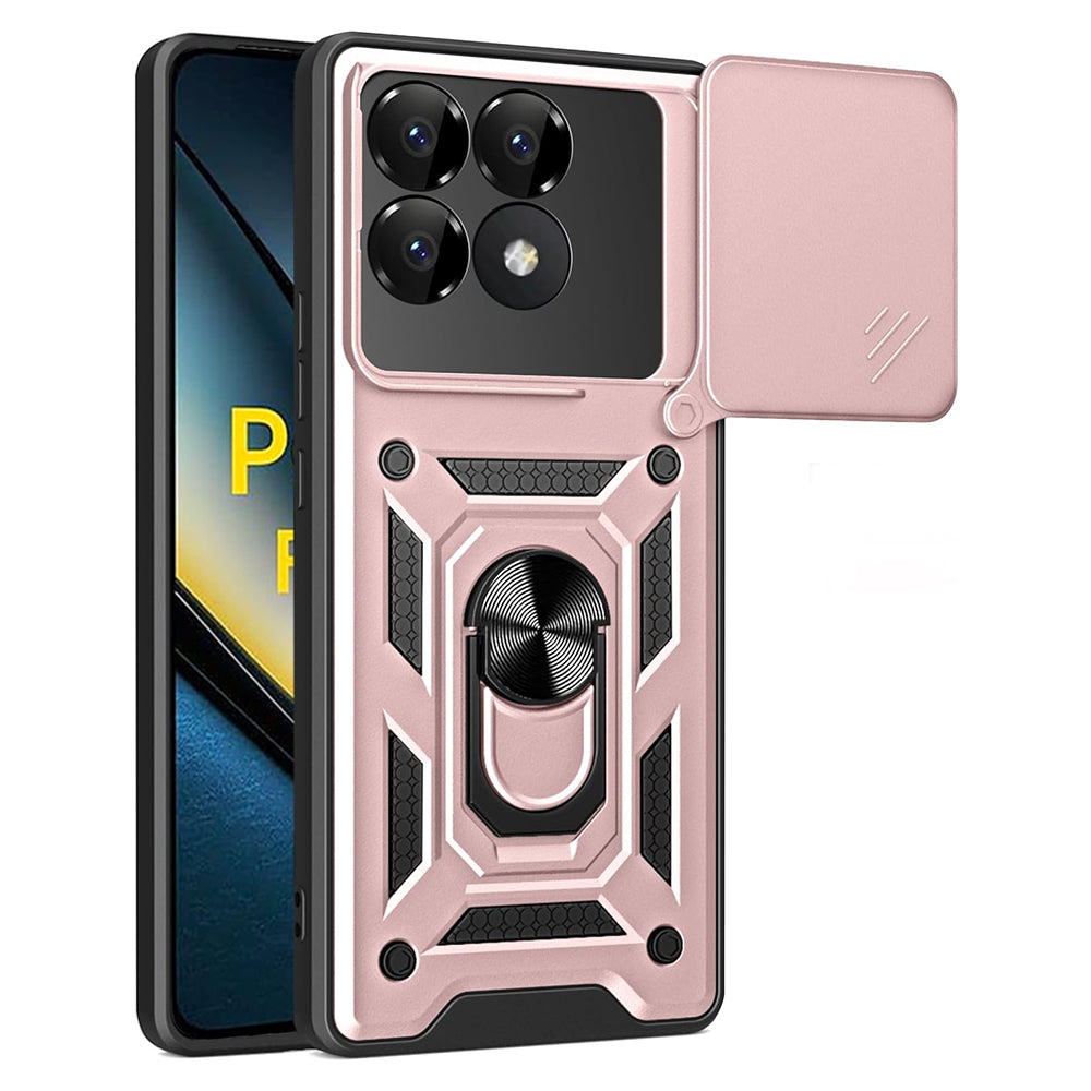 Techsuit Custodia per Xiaomi Poco F6 Pro, Techsuit, CamShield, Rosa