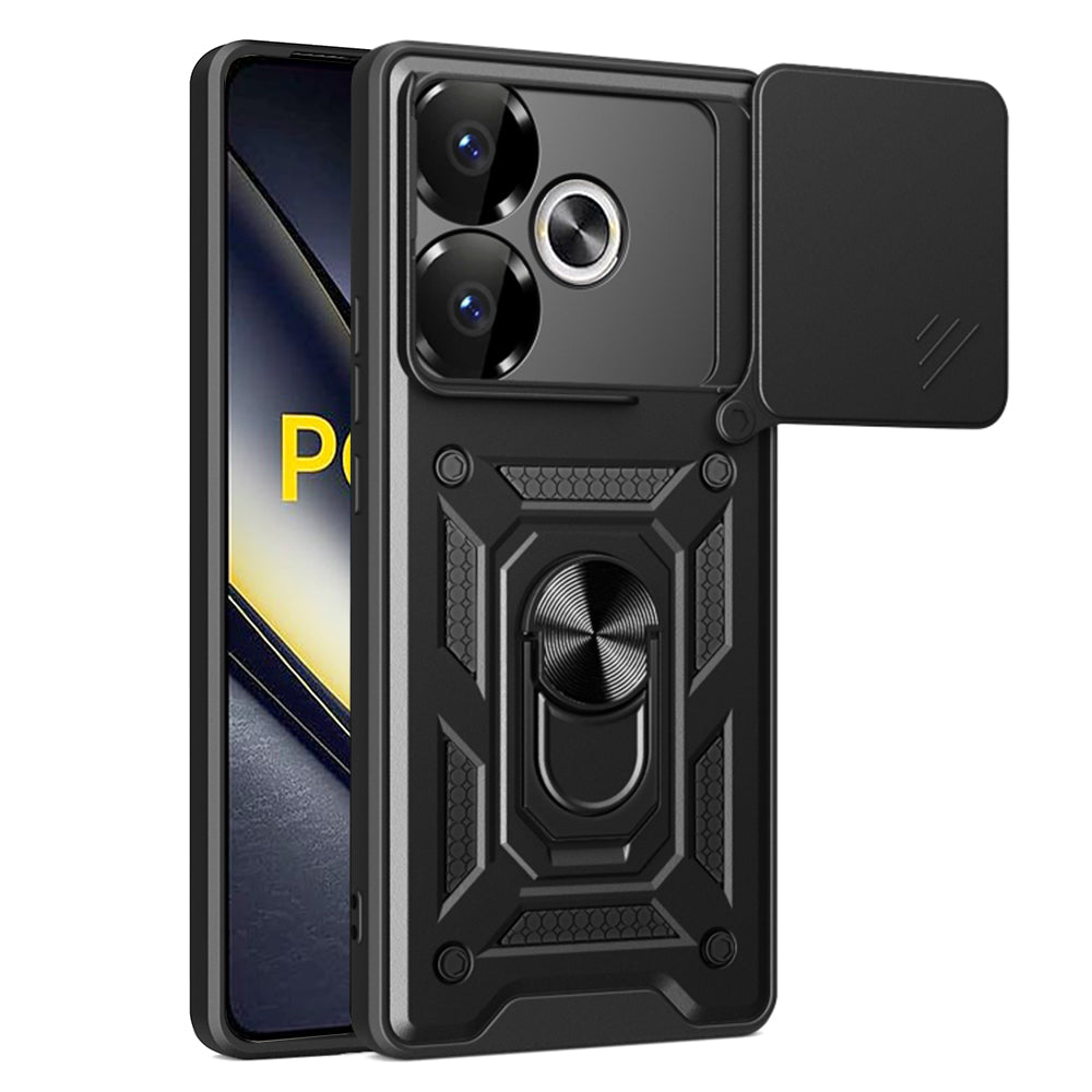 Techsuit Custodia per Xiaomi Poco F6, Techsuit, CamShield, Nera