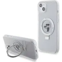 Custodia MagSafe per Apple iPhone 15 Plus, Karl Lagerfeld, Ringstand Karl and Choupette, Bianca — 3