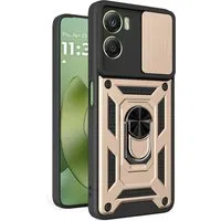 Custodia per Motorola Moto G06, Techsuit, CamShield, Dorata — 3