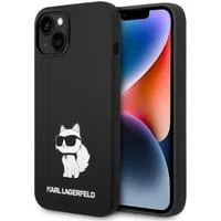 Custodia MagSafe per Apple iPhone 14 Plus, Karl Lagerfeld, Silicone Choupette, Nera — 2