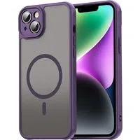 Custodia MagSafe per Apple iPhone 14 Plus, Techsuit, HaloFrost II, Viola — 3
