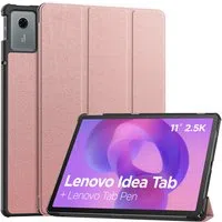 Custodia per Lenovo Idea Tab 11, Techsuit, FoldPro, Rosa Dorato — 3