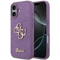Custodia per Apple iPhone 17, Guess, Fixed Glitter Big 4G, Viola — 3