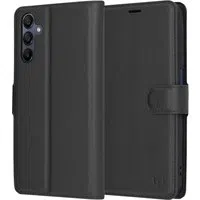 Custodia per Samsung Galaxy A15 5G A156 / A15 A155, Techsuit, Leather Folio, Nera — 3
