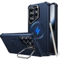 Custodia MagSafe per Samsung Galaxy S26 Ultra S948, ESR, Cyber Armor Kickstand, Blu — 3