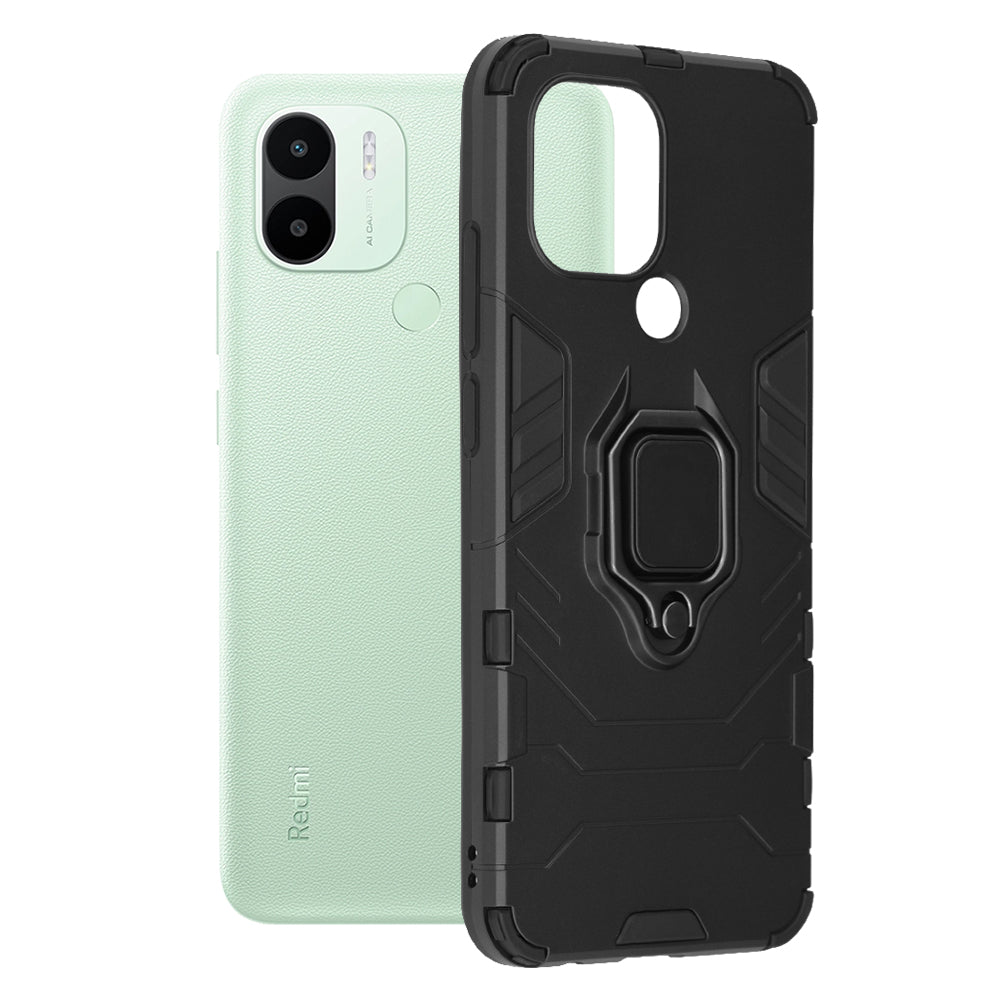 Custodia per Xiaomi Redmi A2+ / A1+, Techsuit, Shield, Nera