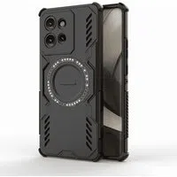 Custodia MagSafe per Motorola Edge 50, Techsuit, ArmorMag, Nera — 3