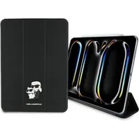 Custodia per Apple iPad Pro 11 (2024), Karl Lagerfeld, Saffiano Karl & Choupette, Nera. — 3