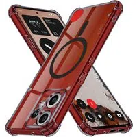 Custodia MagSafe per Nothing CMF Phone 2 Pro, Techsuit, Shockproof Clear, Fumo — 3