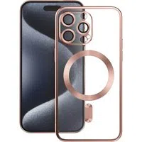 Custodia MagSafe per Samsung Galaxy S24 Ultra S928, Vmax, placcatura, oro rosa — 3