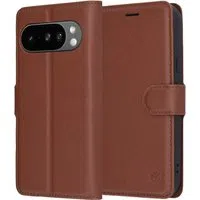 Custodia per Google Pixel 10 Pro XL, Techsuit, Leather Folio, Marrone — 3