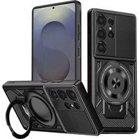 Custodia per Samsung Galaxy S25 Ultra S938, Techsuit, RuggedCam, Nera — 3