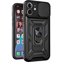 Custodia per Apple iPhone 12 mini, Techsuit, CamShield, Nera — 3