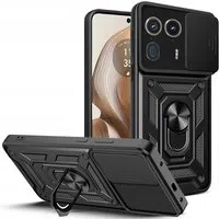 Custodia per Motorola Edge 50 Ultra, Techsuit, CamShield, Nera — 3