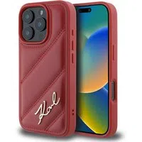 Custodia per Apple iPhone 16 Pro, Karl Lagerfeld, Diagonal Quilted Script, Rosie — 3