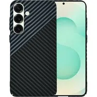 Custodia per Samsung Galaxy S25+ S936, Techsuit, Carbonite FiberShell, Nero Grigio — 3